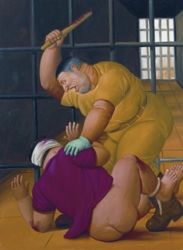 Fernando Botero Painting - Abu Ghraib 3 Fernando Botero